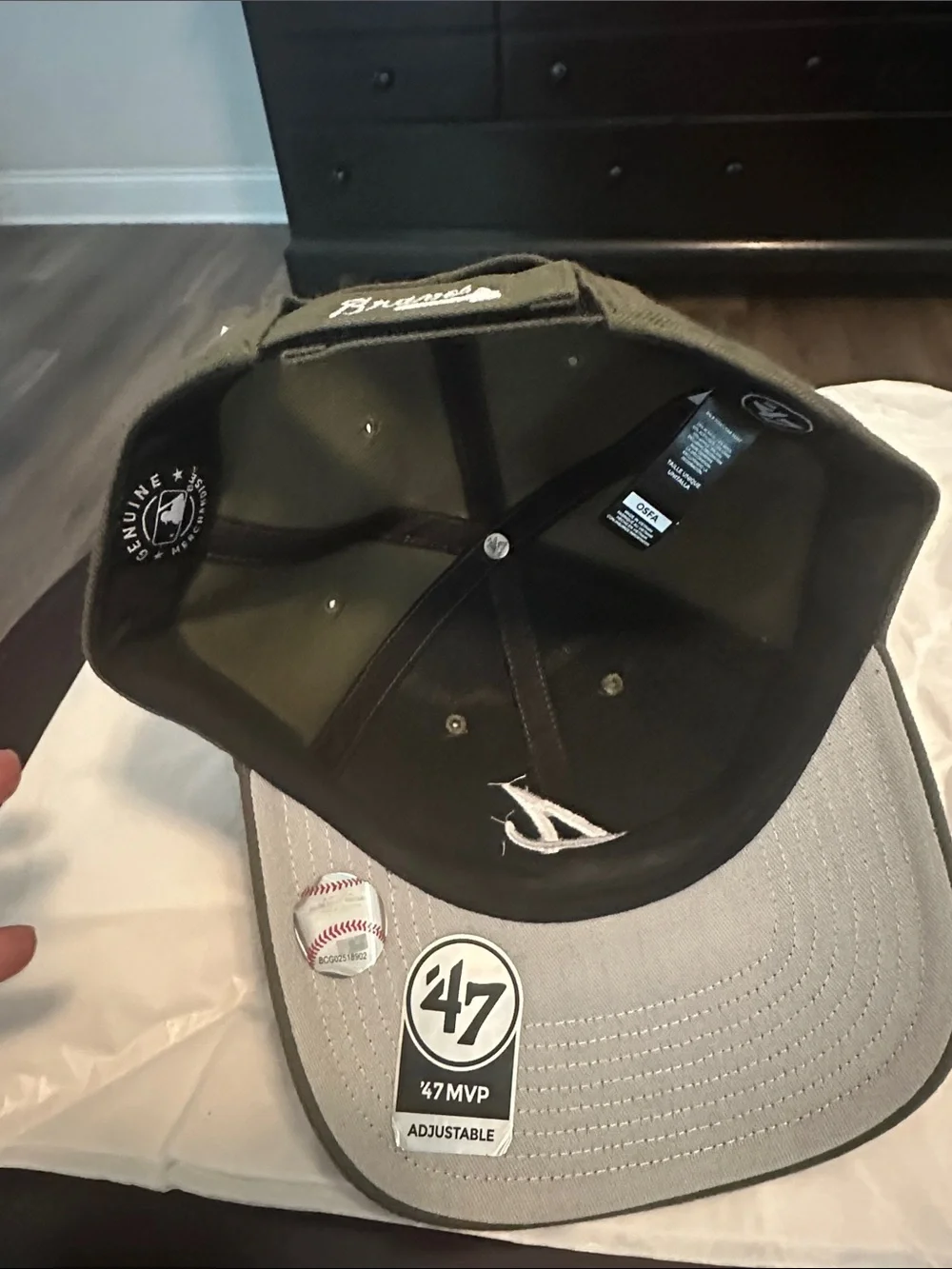 '47 Olive Green Cap with White Embroidered A